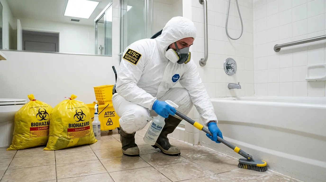 Decontamination equipment deployed for Blood Cleanup in Los Alamitos